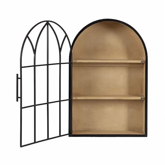 Kate and Laurel Megara Arched Wall Mounted Cabinet